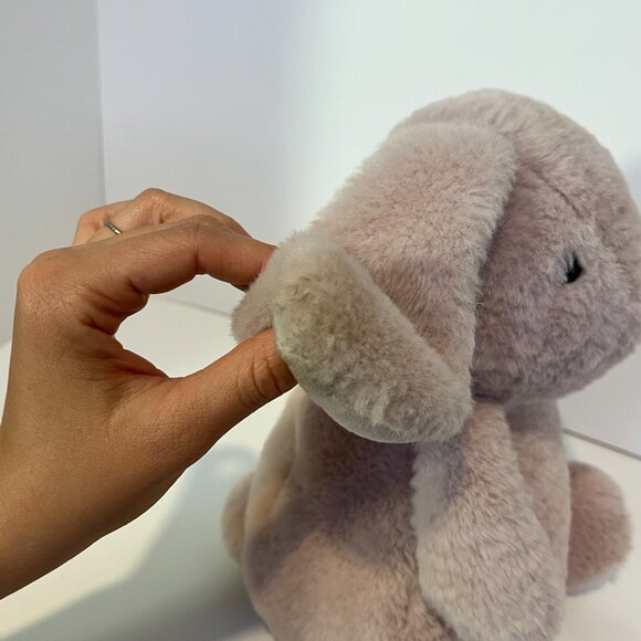 Manhattan Toy Company 11" Pink Chubby Plush Easter Bunny Lop Ear Rabbit 2018 - Picture 6 of 16